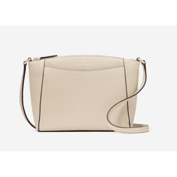 New Kate Spade Monica Pebbled Leather Crossbody Light Sand - Picture 1 of 5